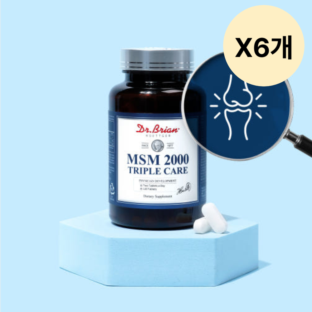 닥터브라이언 뼈 MSM 엠에스엠 영양제 120정 X6개