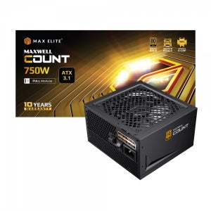 맥스엘리트 MAXWELL COUNT 750W 80PLUS골드 풀모듈러 ATX3.1