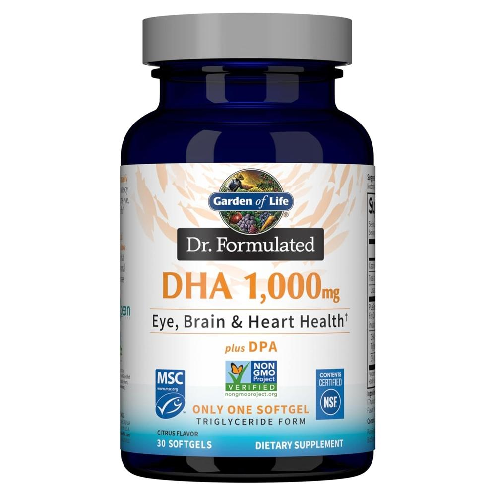 <b>가든오브라이프</b> rTG Omega3 <b>피쉬 오일</b> DHA 1g 30 소프트젤 1팩D