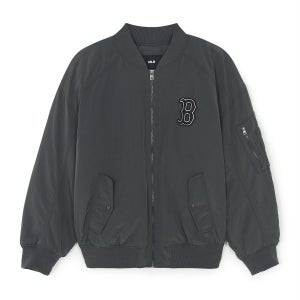 [MLB] 베이직 나일론 봄버자켓 BOS (Charcoal Grey) 3AJPB0254