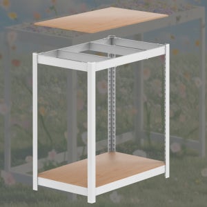 베란다 2단 화분대 900 400 600 mm 화분 정리대 가로 깊이 폭 높이 90 40 cm 캠핑장 하동 3단 4단 꾸미기