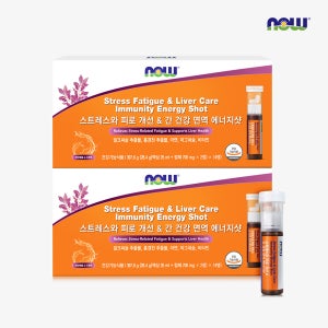 나우푸드 스트레스와 피로 개선 & 간 건강 면역 올인원 에너지샷 14개입, 2개