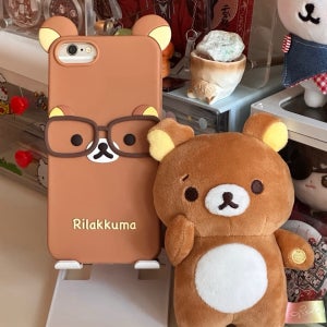 긱시크 안경리락쿠마 귀여운 아이폰16케이스 실리콘(주문)