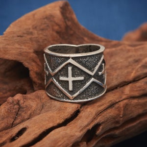 [NATIVE AMERICAN] NA-25F57 / 18 / AARON ANDERSON - TUFA CAST RING