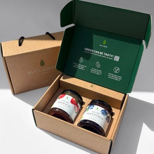 넛츠그린 저칼로리 저당 과일잼 2종 선물세트 딸기 블루베리