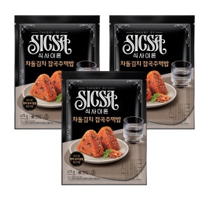 식사이론 잡곡주먹밥 차돌김치, 475g, 3개