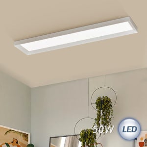 심플거실조명 LED 스마트 엣지 거실등 50W (직사각) 1280mm x 320mm