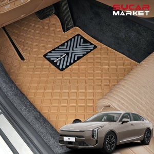 카플래쉬 2026 더뉴K8 스퀘어 가죽 카매트 방수 발판 차박 자동차 트렁크 용품