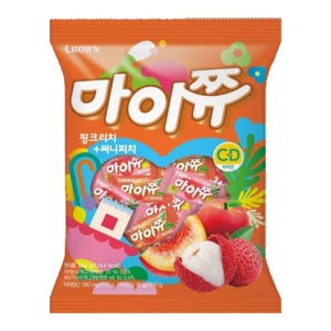 크라운 마이쮸 핑크리치+써니피치 284g