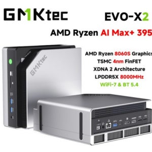 GMKtec EVO-X2 AI 미니 PC EU플러그 LPDDR5X 128GB 4TB