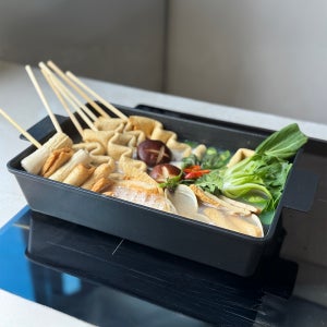 델라고 사각전골 어묵 샤브샤브 냄비 전골팬 오일마스터 22x39cm