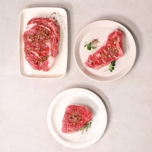 프라임 시즈닝 스테이크 3종 꽃등심 채끝 안심 냉동 스테이크