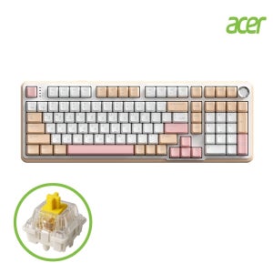 에이서 OKR258 풀윤활 유무선 LED 게이밍 기계식 키보드 도각도각 황축 45g