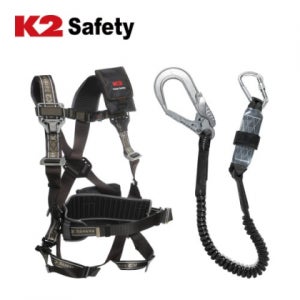K2 전체식 안전벨트 엘라스틱 싱글 KB-9201 브라운 추락방지