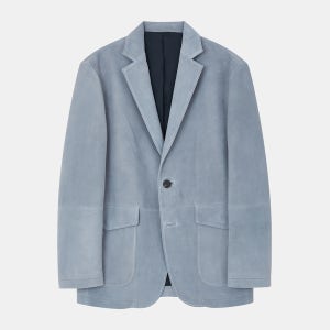 IKALOOK 양가죽 스웨이드 싱글 블레이저 CLJP111