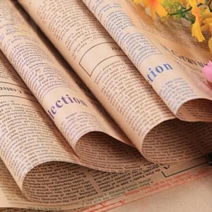 영자신문 포장지 10p 귀여운포장지 꽃포장