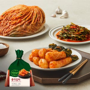[주문 후 생산] 비비고 총각 3kg 외 (열무 3kg, 포기김치 5kg, 10kg 생생 직배송)