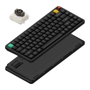 NUPHY AIR75 V3 기계식키보드 유선 무선 블루투스 로우 프로파일 네뷸라 다크, 나노 갈축