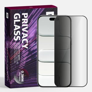 프라이버시 강화유리 사생활보호필름 아이폰 에어, 2매입