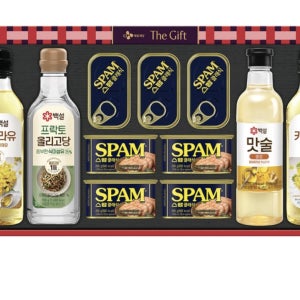 CJ 특선 스팸 x 7개 올리고당 1개 맛술 1개 카놀라유 2개 선물세트 총 11개 cc1호