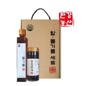 한강농산 들기름 2종세트(들기름+볶음검정깨) 명절선물세트