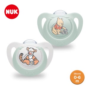 누크 디즈니 쪽쪽이 2개입 S1 (0-6개월), 푸+티거