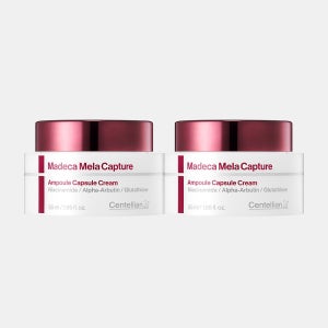 동국제약 센텔리안24 마데카 멜라캡처 앰플 캡슐 크림 55ml 2개 / 나이아신아마이드 미백 주름개선 탄력 기미 잡티 토닝에 도움, 마데카멜라캡쳐