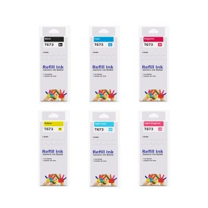 호환 엡손 잉크 T673 세트 L800 L805 L810 L850 무한 리필
