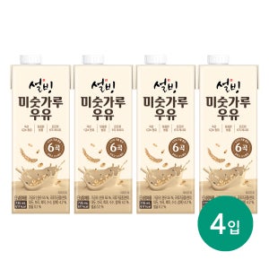 서울에프엔비 설빙 미숫가루우유 미숫가루, 735ml, 4개