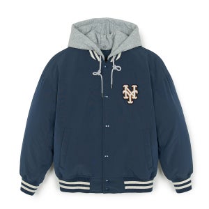 [MLB] 베이직 나일론 후드탈착 바시티자켓 (2 COLOR)