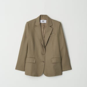 클레식 스티치 울 자켓 (black / beige)