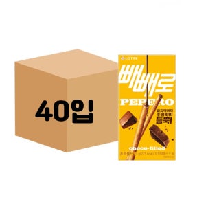 롯데 초코필드 빼빼로 (누드빼빼로) 1박스 (53g x 40개입)
