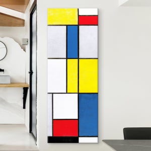 몬드리안 명화 모던 추상화 그림 와이드 캔버스 대형 PM-몬드리안 롱A