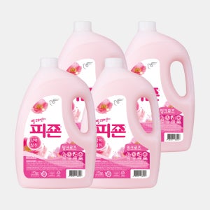 피죤 섬유유연제 용기 2500ml 4개 핑크로즈