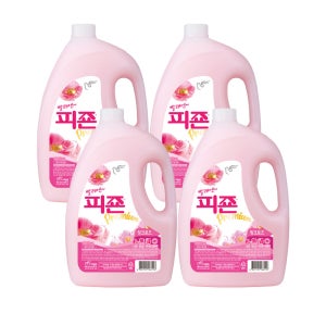 피죤 섬유유연제 용기 2500ml 4개 핑크로즈