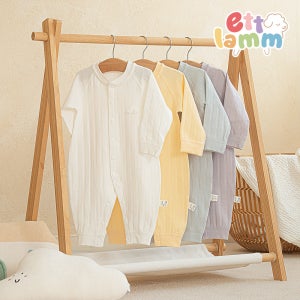 에뜨람 아기 날개 우주복 긴팔 신생아 아기옷 내의 출산선물