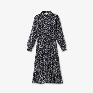 [마이클코어스] 스모크드 버튼 다운 원피스 MF582UUJXN21