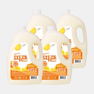 피죤 섬유유연제 용기 2500ml 4개 옐로미모사