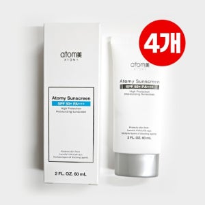 애터미 선크림 화이트 SPF50+ PA+++ 60mL 4개