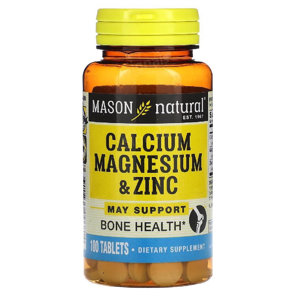 메이슨내추럴 칼슘 마그네슘 아연 100정 징크 <b>Cal</b> <b>Mag</b> Zinc