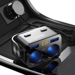 오토코스 차량용 시거잭 30W 5개포트 초고속충전기 Y34QA 연장선타입