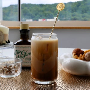 캔모양 유리컵 리비 비어캔 아이스 커피 에이드 맥주 홈카페 글라스 잔 370ml