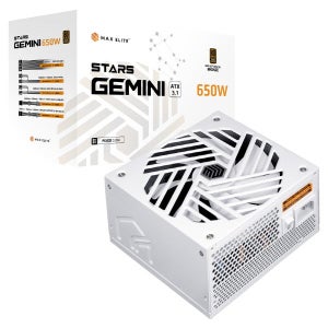 맥스엘리트 STARS GEMINI 650W 80PLUS브론즈 ATX3.1 화이트 파워