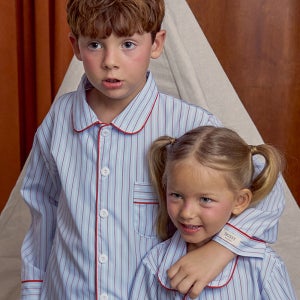 [도씨][2PACK]실크핏 클로에 긴팔 키즈 잠옷 세트