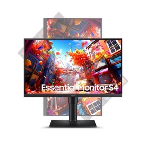 삼성전자 24인치 에센셜 IPS패널 FHD 100Hz 피벗 회전 모니터