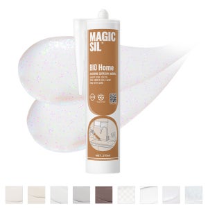 오성 매직씰 바이오홈 욕실 주방 싱크대 조색 프리미엄 인테리어 실리콘 샤이닝 화이트, 1개
