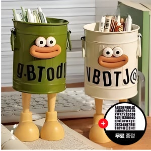 깡통 연필꽂이 다용도 연필 펜 볼펜 브러쉬 수납 꽂이