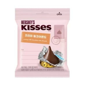 롯데 허쉬 키세스 크리미 밀크아몬드81g 낱개