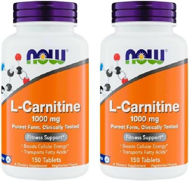 Now 보충제 L-<b>카르니틴</b> 1000mg - <b>근육</b> 성장 카르니퓨어 유전자 변형 성분 무함유 150정(1개)