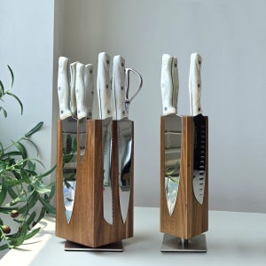 온더덤 360도 회전 리볼빙 자석 칼블럭 칼꽂이 2size